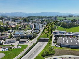 L’Etat de Fribourg présente le projet de couverture autoroutière dans le secteur Chamblioux‑Bertigny.