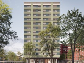 L'élément central du complexe est la tour résidentielle « Ida », haute de 40 m.