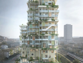 Un village vertical : cette tour en bois doit allier habitat, travail et usages collectifs, et être conçue selon le principe de l'économie circulaire.
