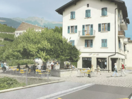 La traversée de Muraz sera requalifiée afin de modérer le trafic et de créer des espaces publics plus conviviaux au cœur du village.
