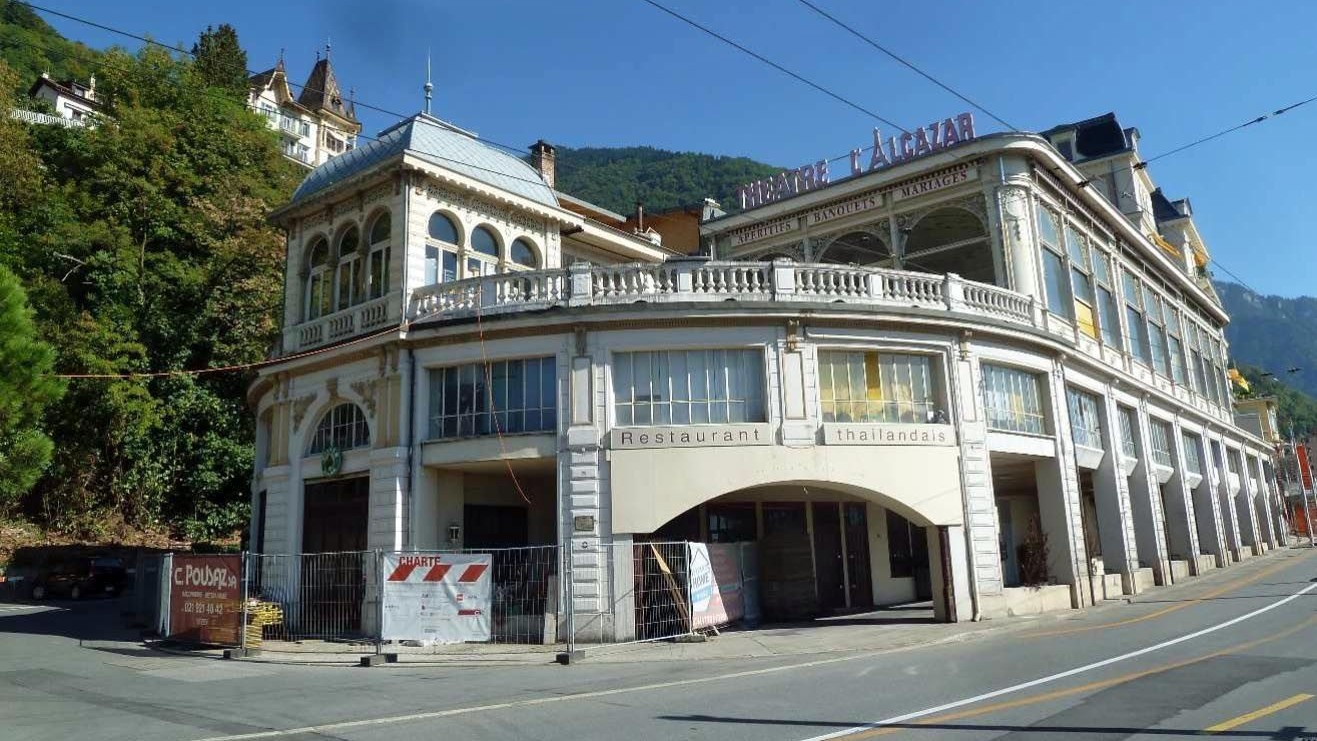Le théâtre l'Alcazar à Territet vendu aux enchères par l'Office des faillites.