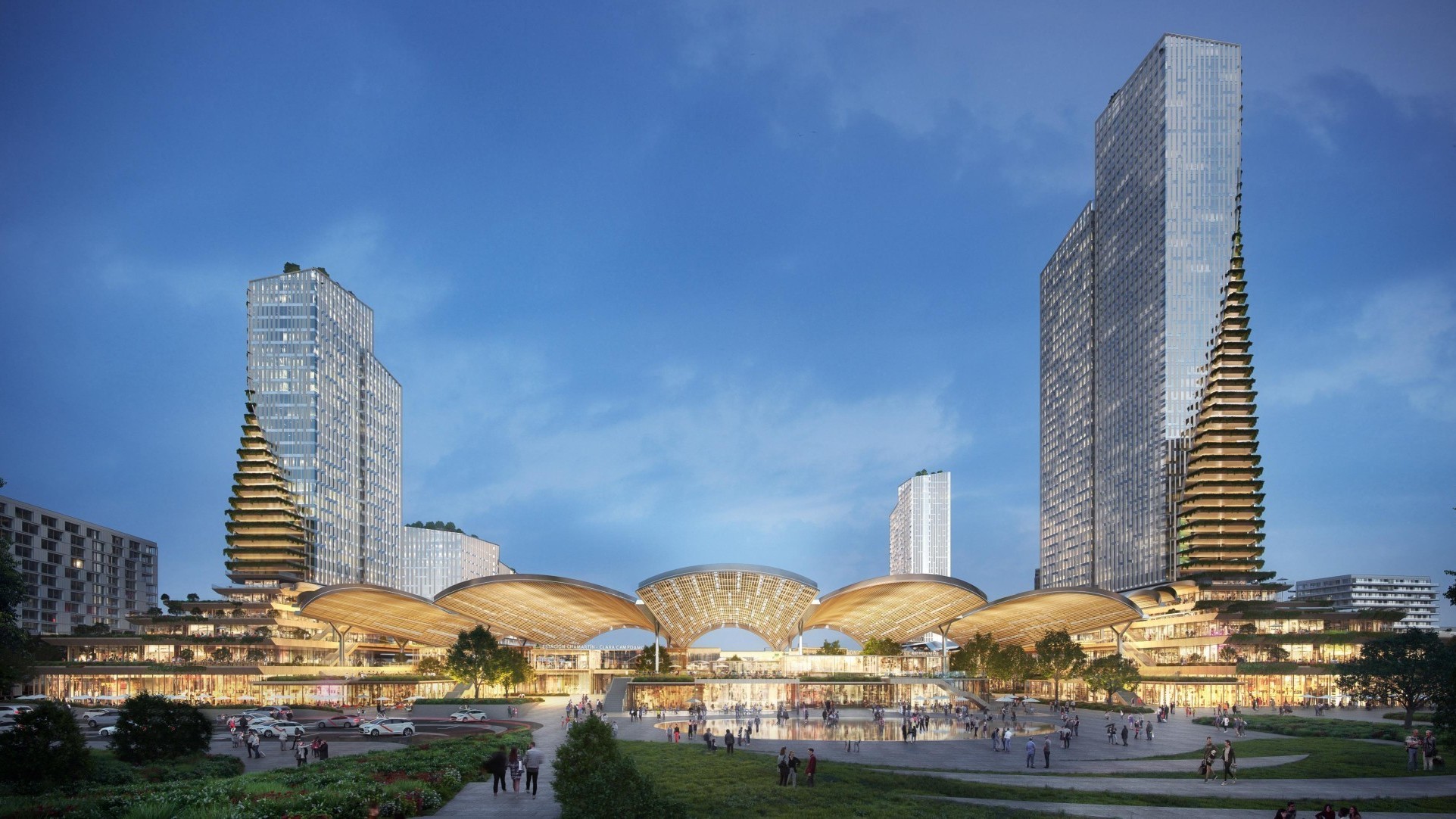 Visualisation : le complexe de la gare est appelé à devenir une « cour intérieure urbaine » qui servira de pôle de mobilité.